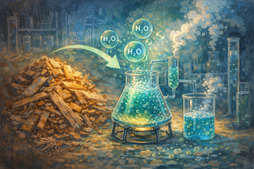 Перекись из выброшенного дерева - когда отходы вдруг начинают вести себя как умные химики